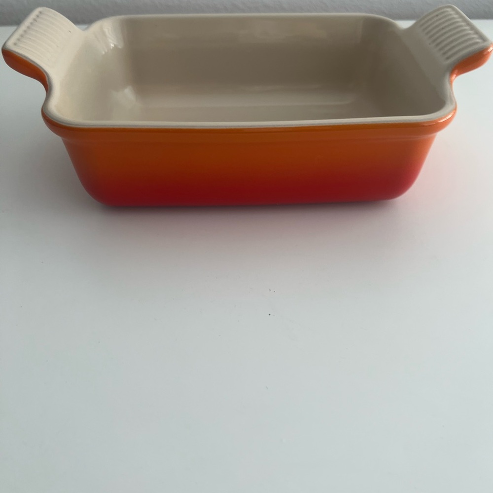 Le Creuset Heritage Open Rectangular Dish 7 inch Orange